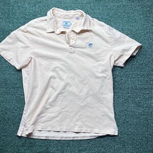 Southern Tide Light Cream Polo Shirt